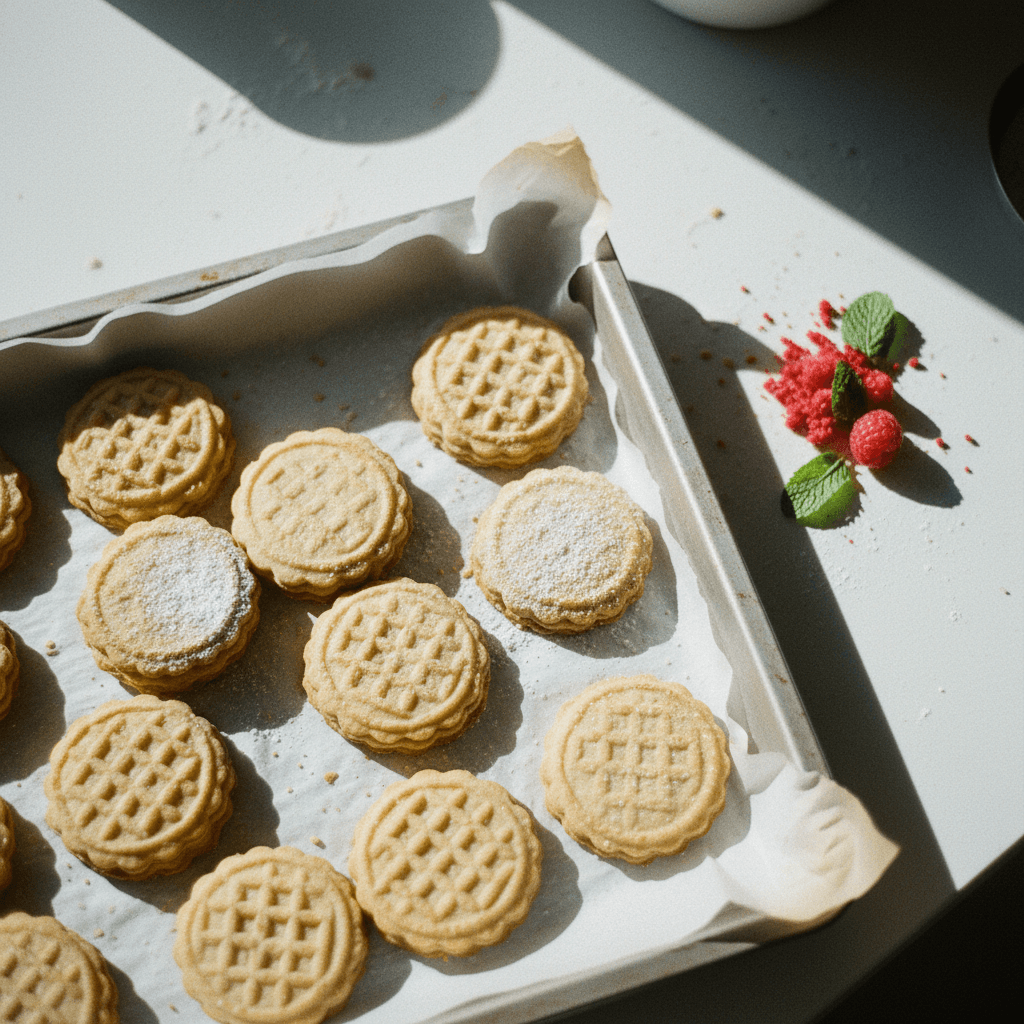 Patterned Shortbread Cookies