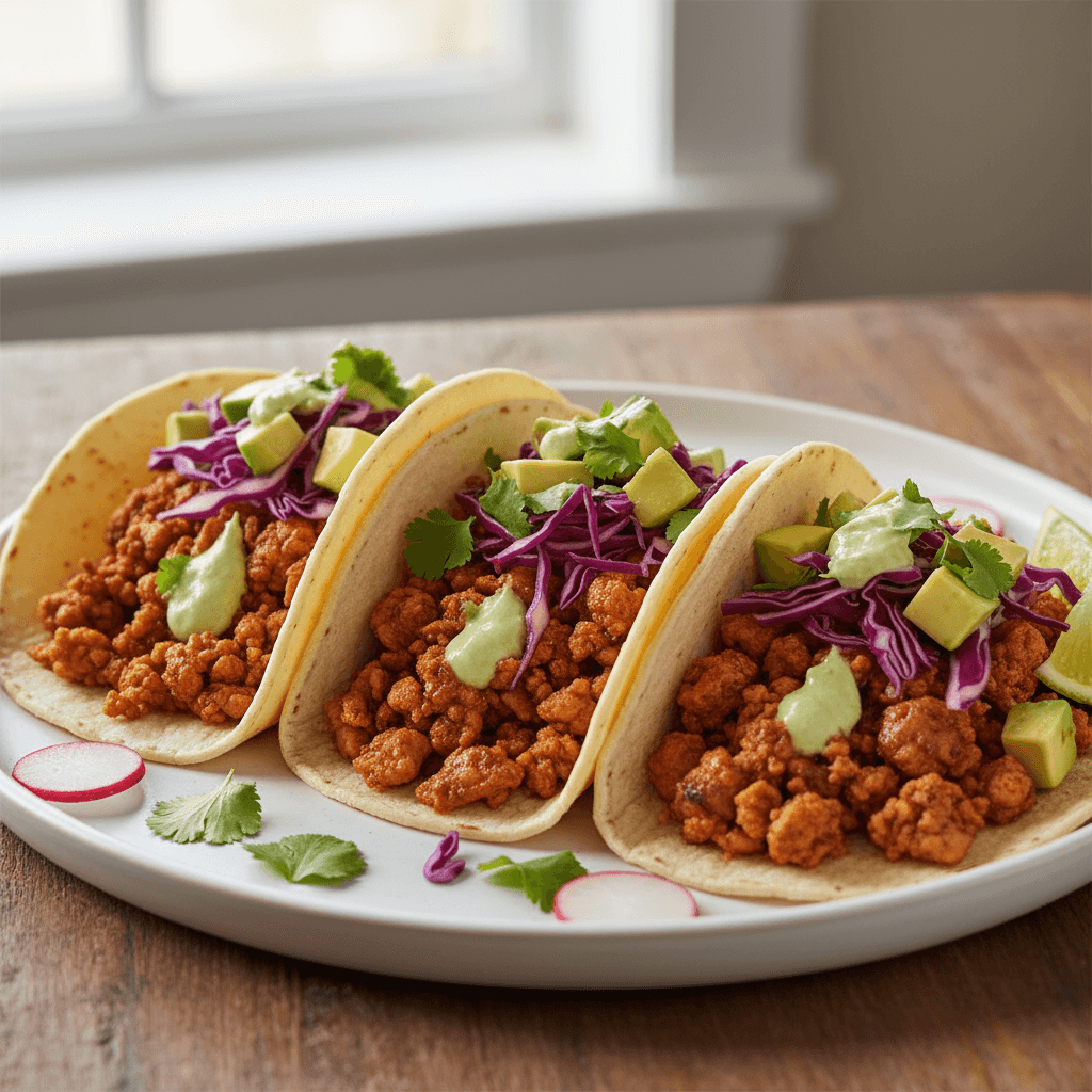 Quick Ground Turkey Tacos with Avocado