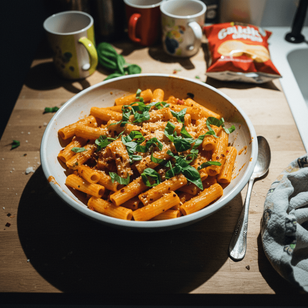 The BEST Spicy Rigatoni