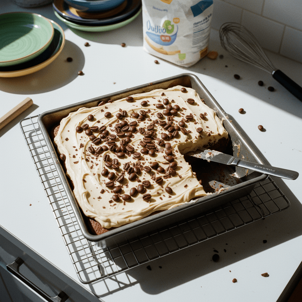 Wacky Cake with a Coffee Kick