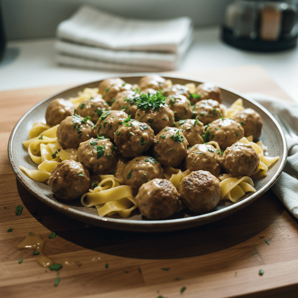 Swedish Meatballs with Cream Sauce