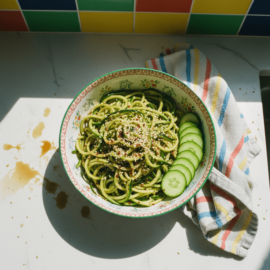Refreshing Cucumber Noodles