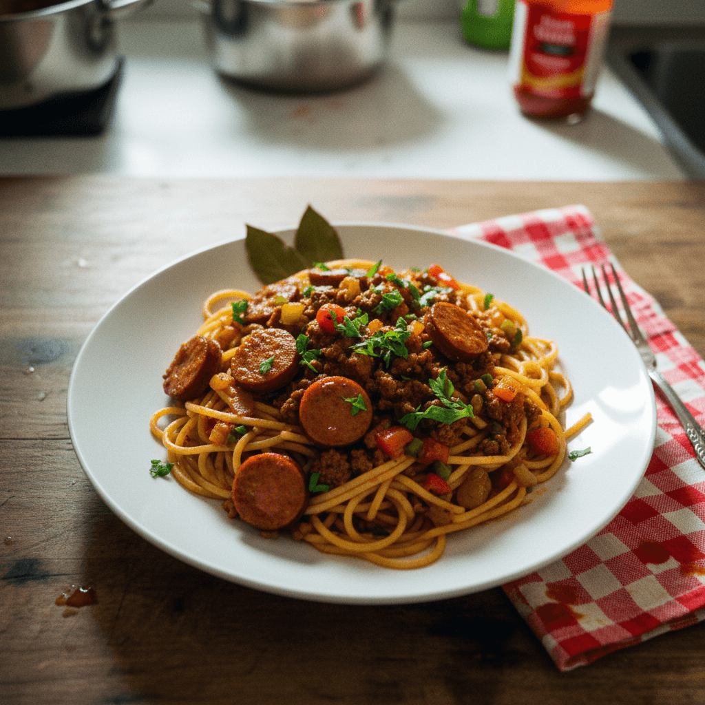 Smoky Cajun Spaghetti