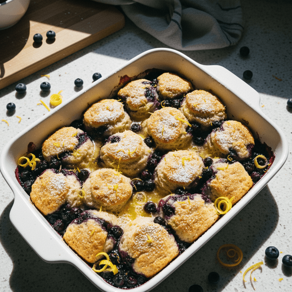 Blueberry Lemon Butter Swim Biscuits