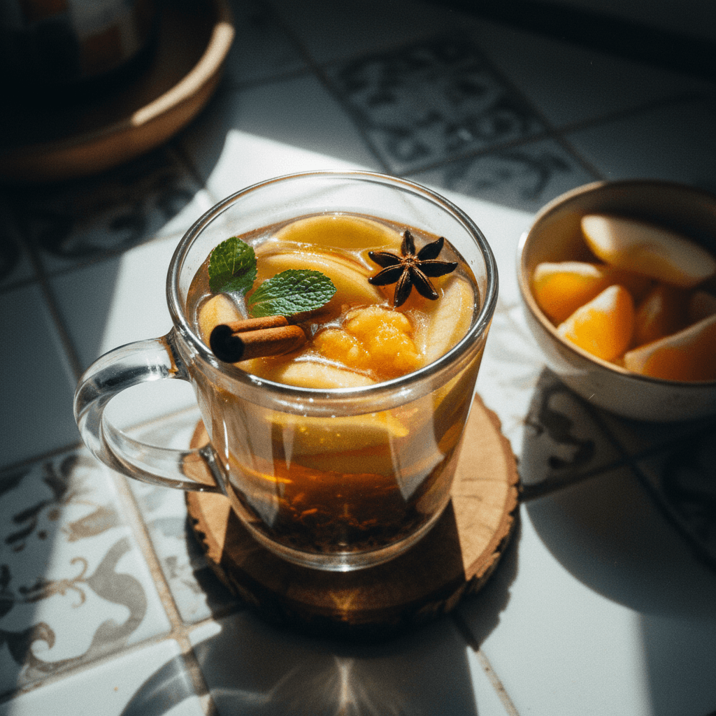 Hot Apple Tangerine Tea
