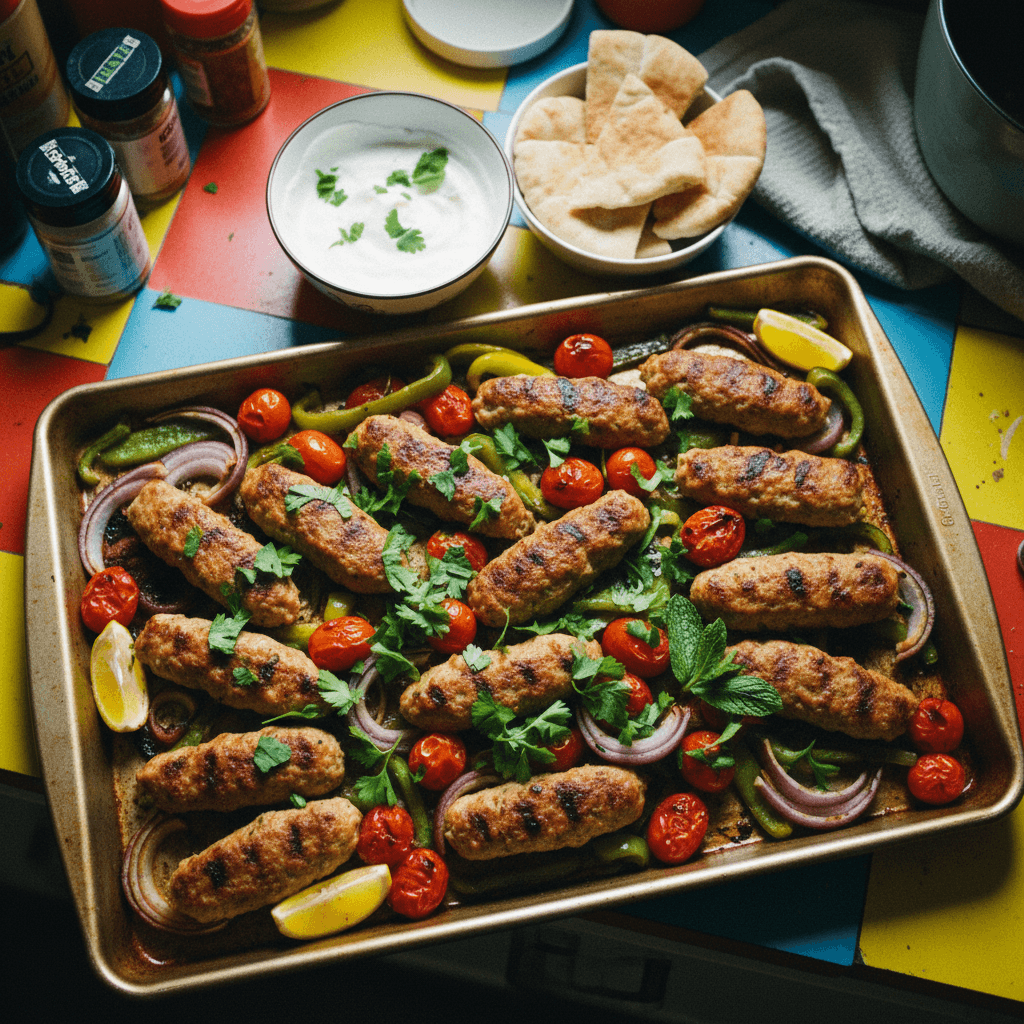 Easy Sheetpan Chicken Kefta