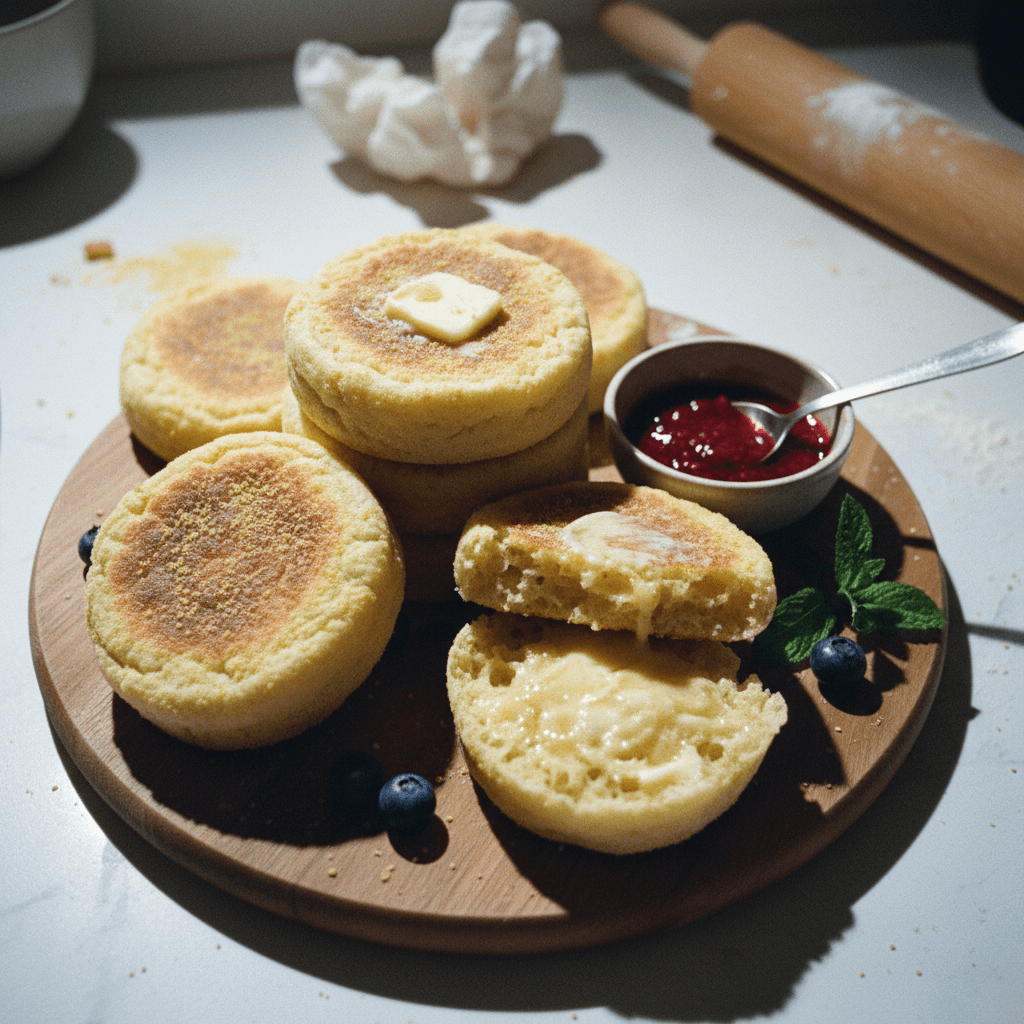 Homemade Buttermilk English Muffins