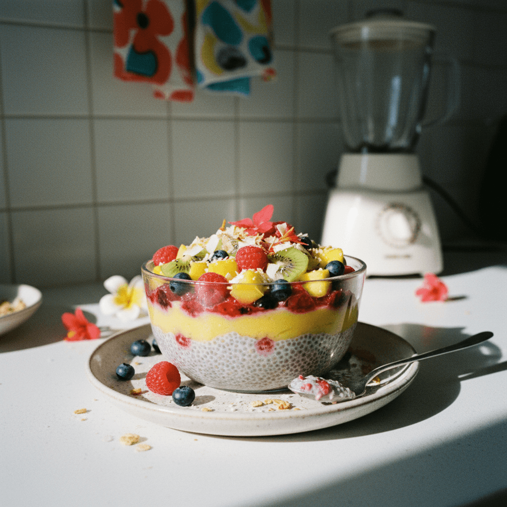 Tropical Berry Chia Pudding