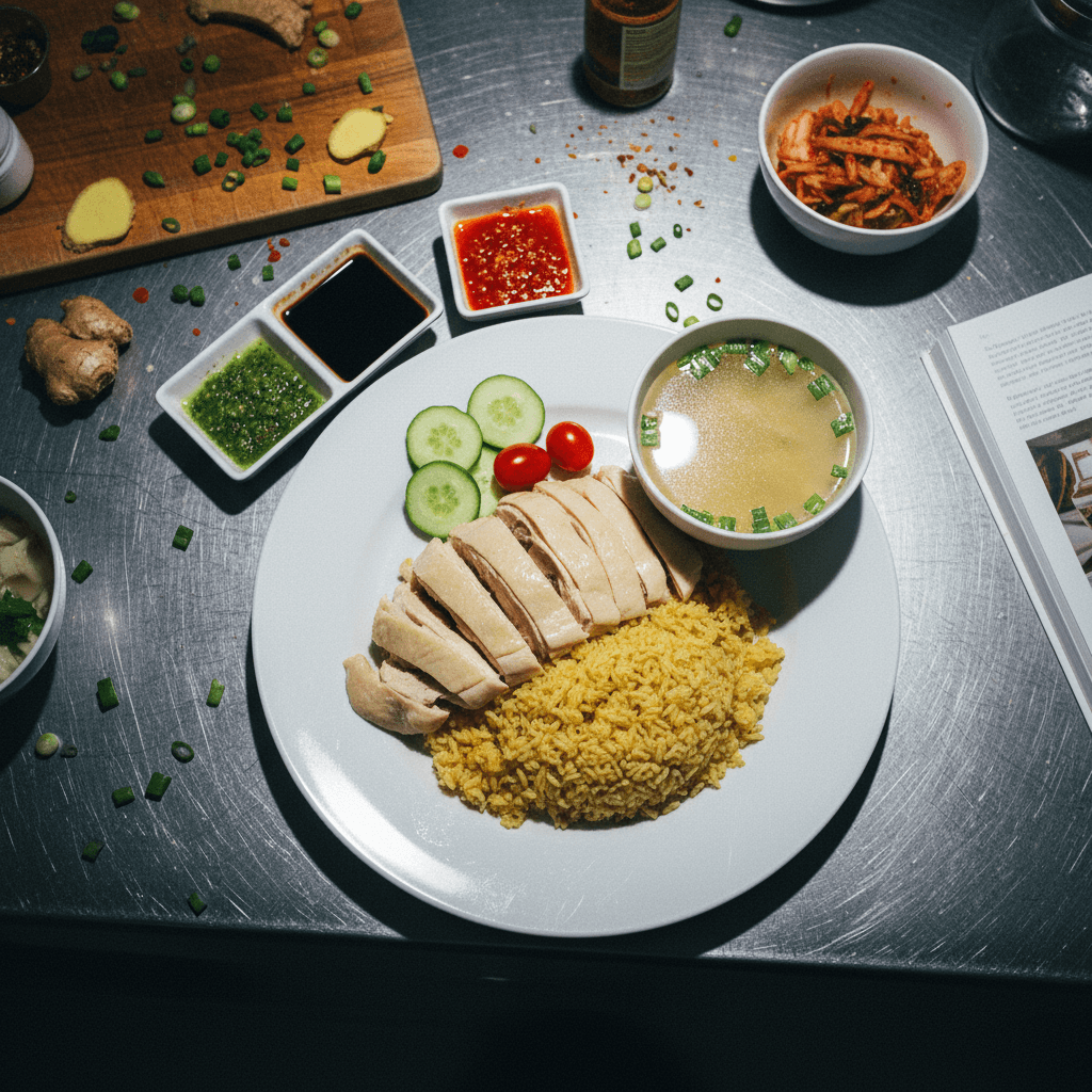 Hainan Chicken Rice (Master Stock Method)