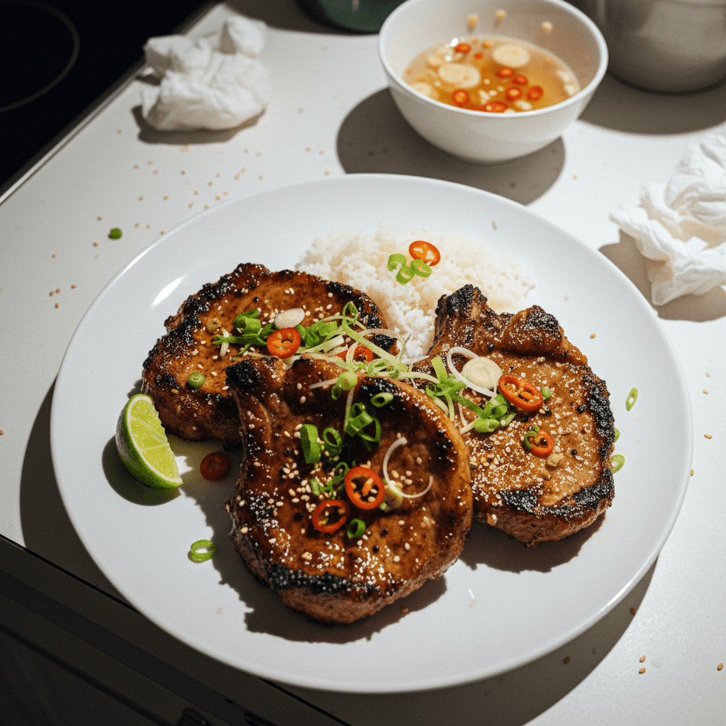 Vietnamese Lemongrass Pork Chops