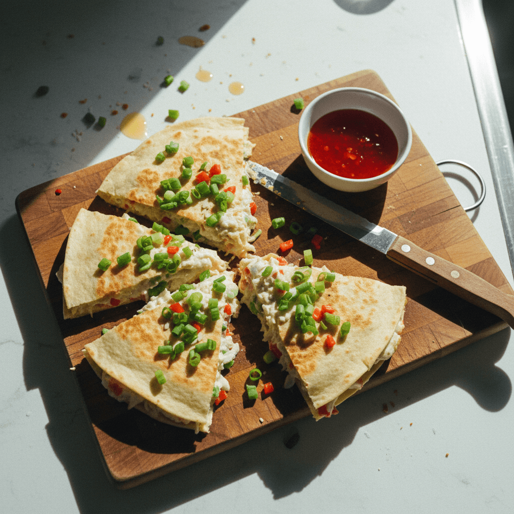 Crab Rangoon Quesadilla