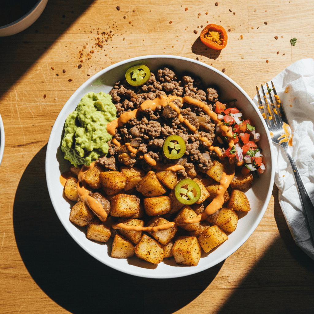 High Protein Fiesta Beef Bowl