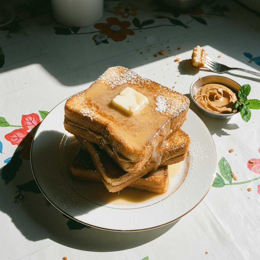 Hong Kong-Style Peanut Butter-Stuffed French Toast