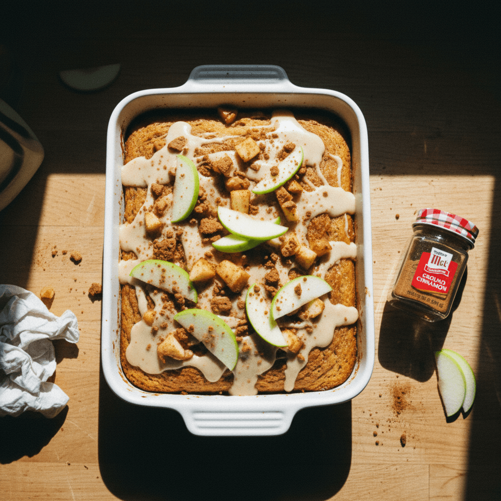 Apple Biscoff Bread Pudding