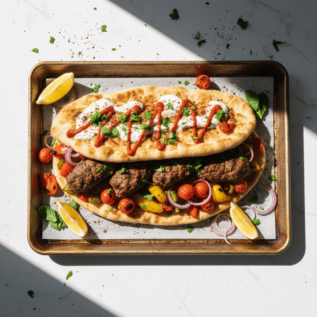 Sheetpan Kebab Sandwich