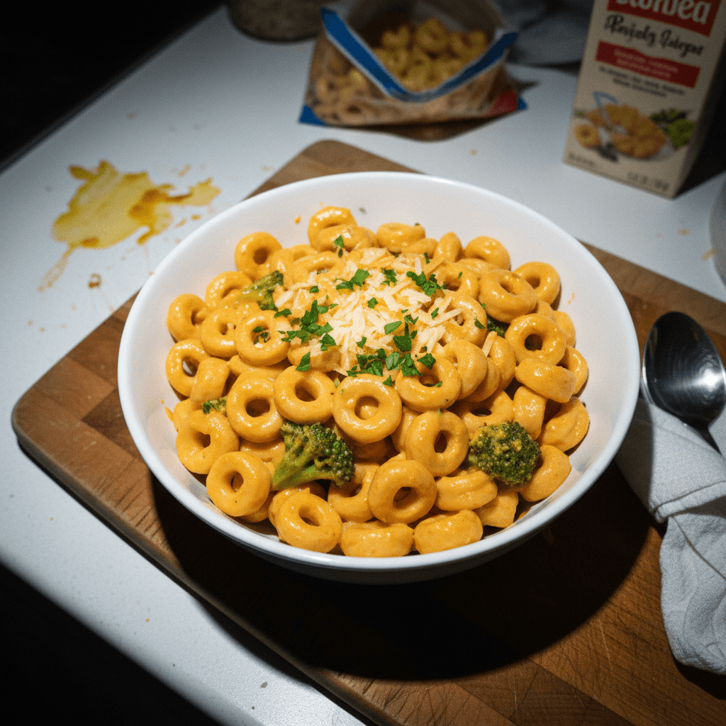 Broccoli Cheddar Spaghettios