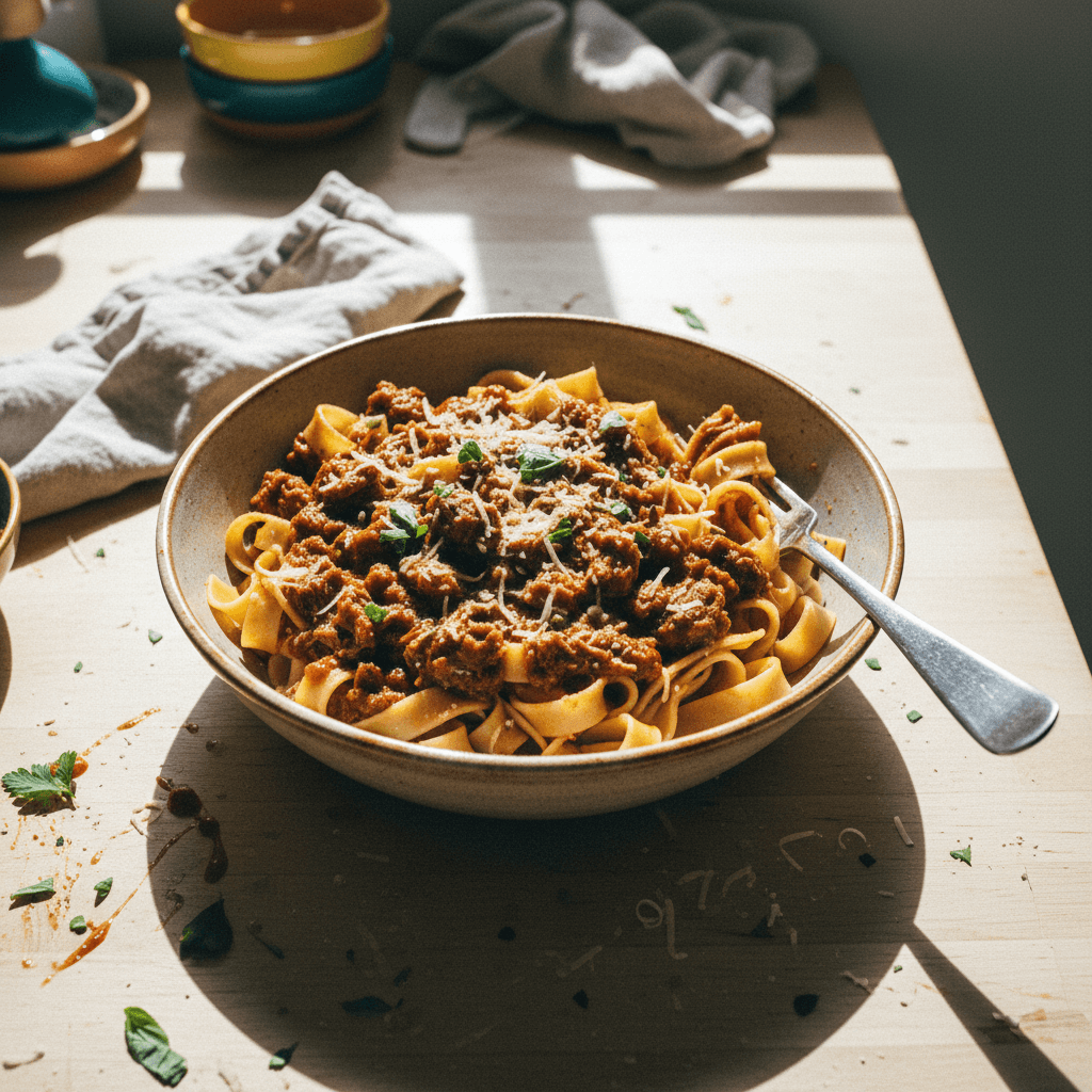Slow Cooker Beef Ragu with Pappardelle