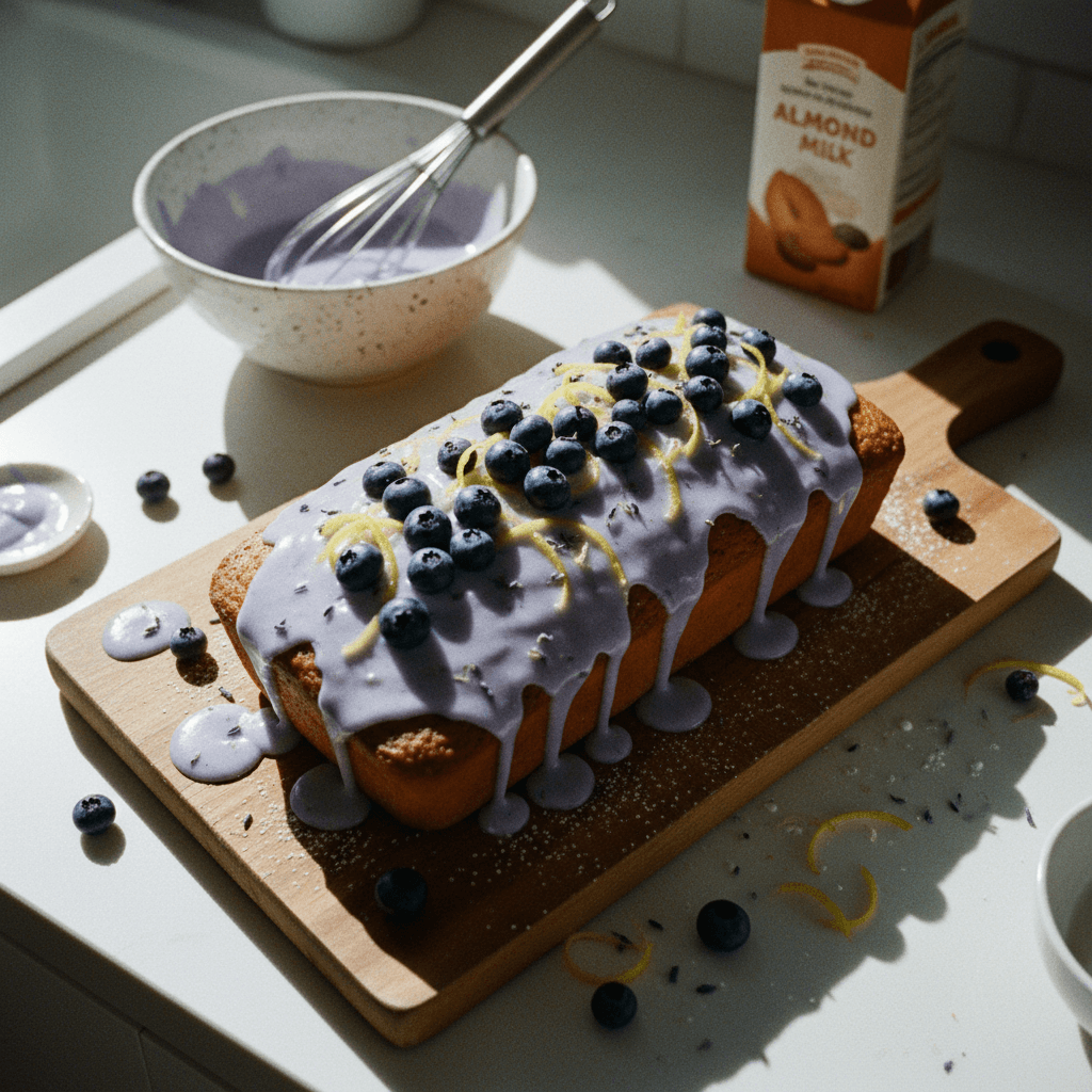 Glazed Blueberry Lemon Cake