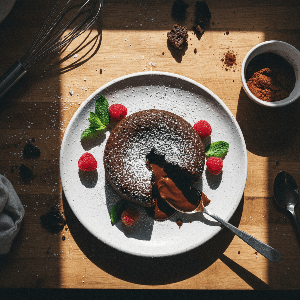 Molten Chocolate Cake (Twice-Baked)