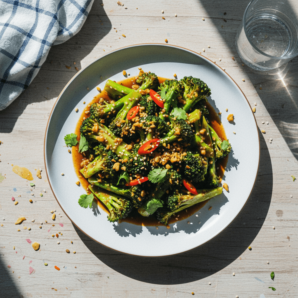 Garlic Broccoli with Oyster Sauce