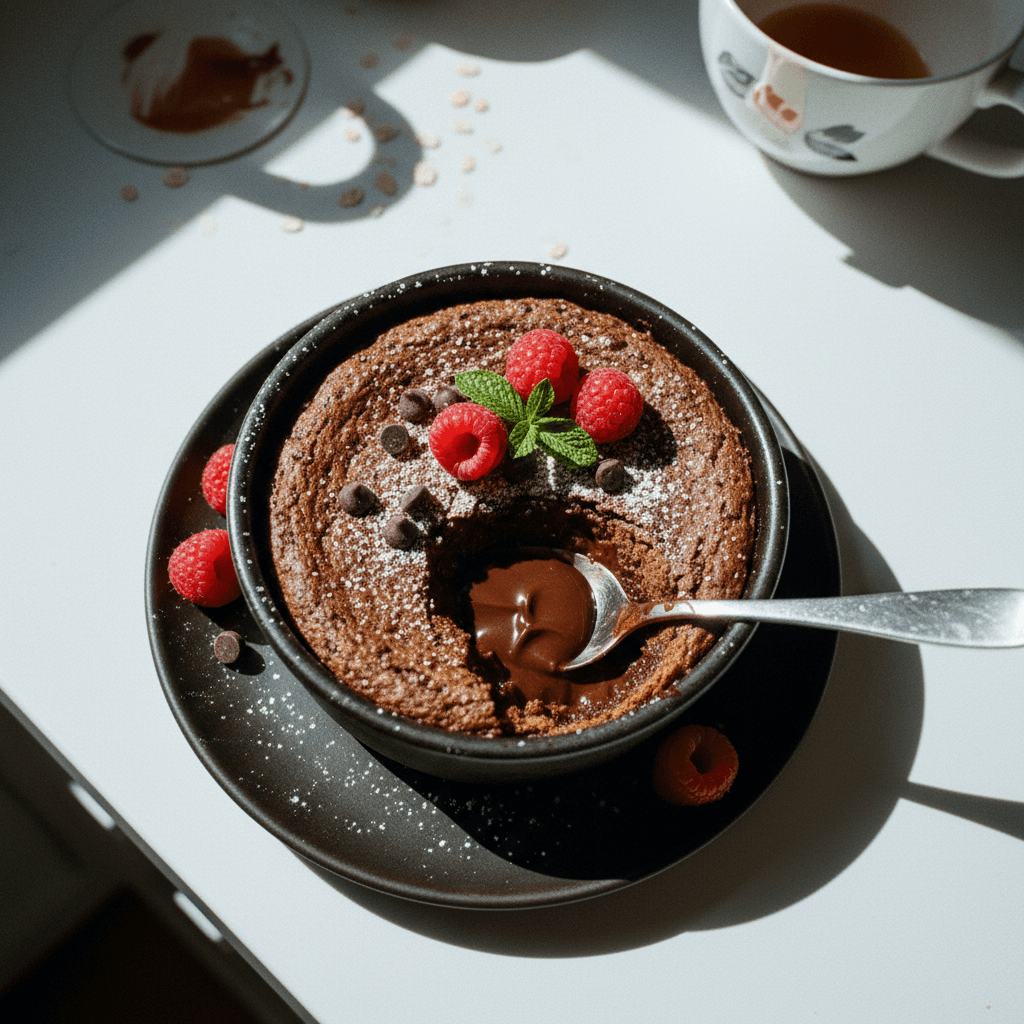 Chocolate Lava Cake Baked Oats