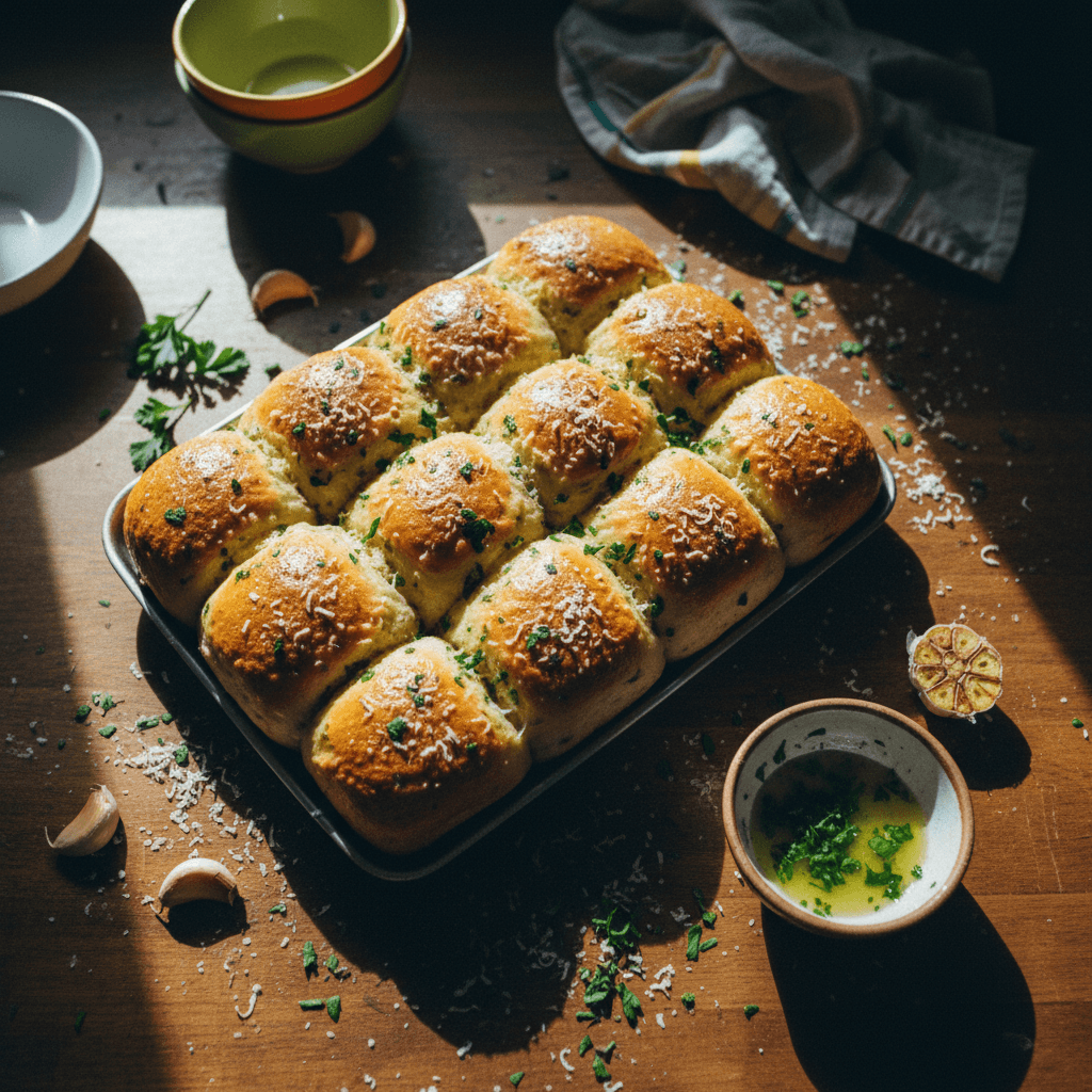 Garlic Herb Parmesan Rolls