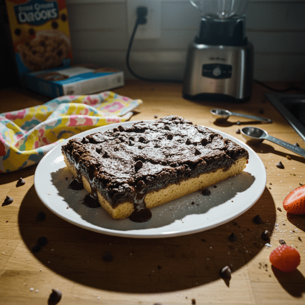 98 Calorie High Protein Ooey and Gooey Brookie Brick