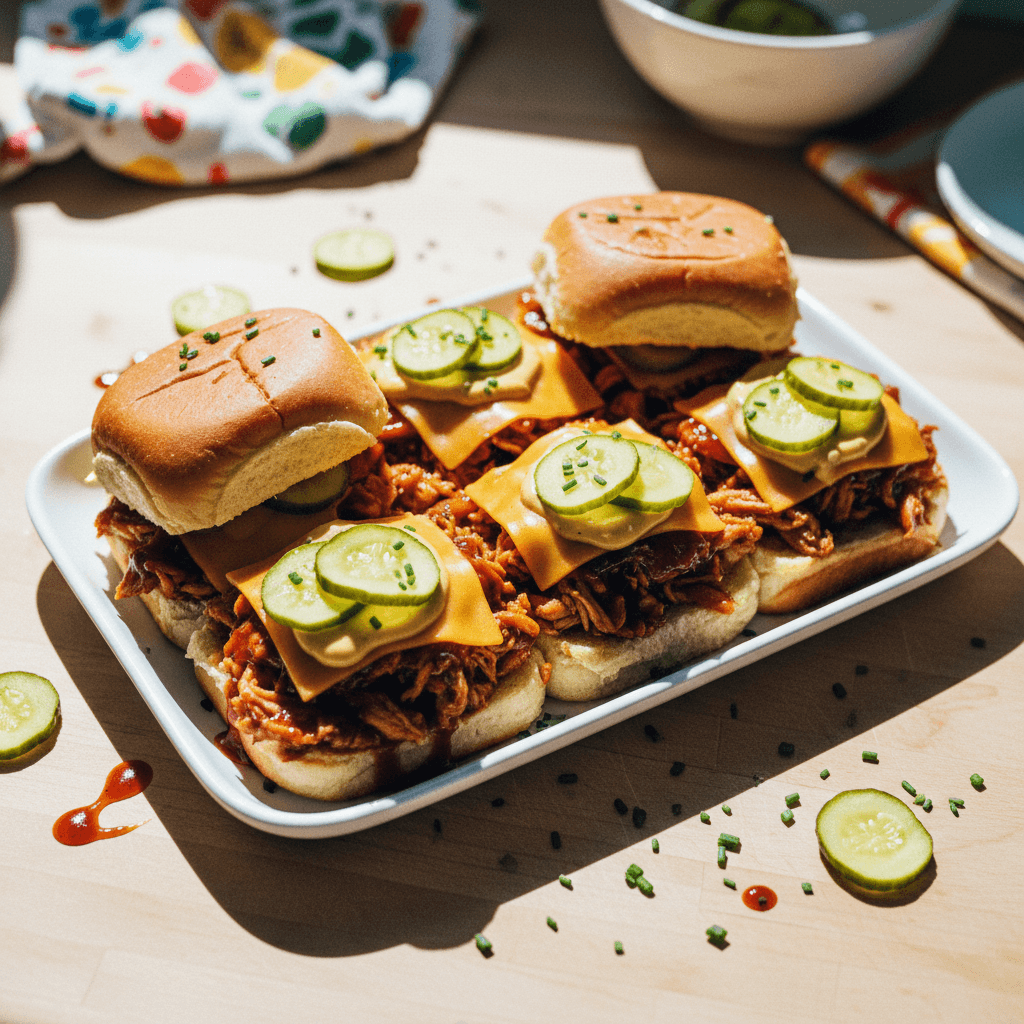 Honey BBQ Chicken Sliders