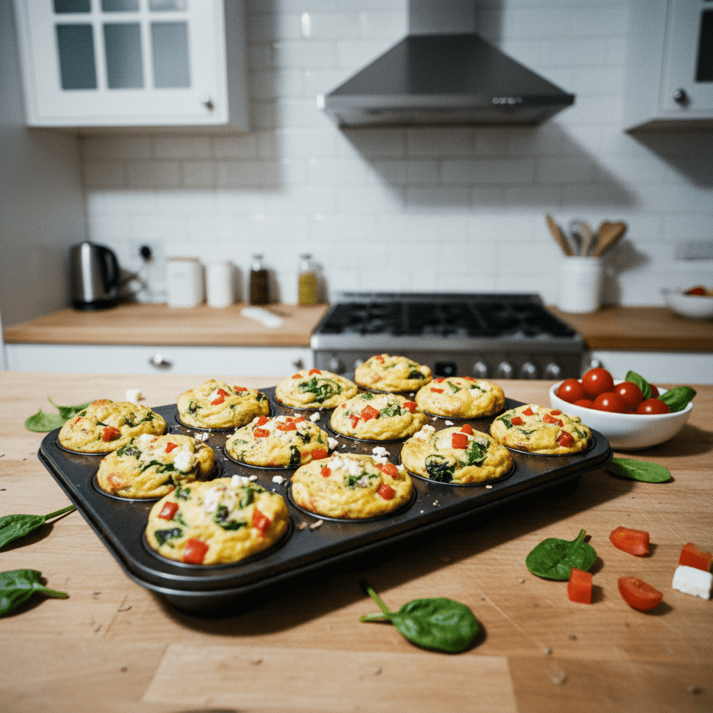 Spinach and Feta Egg Muffins