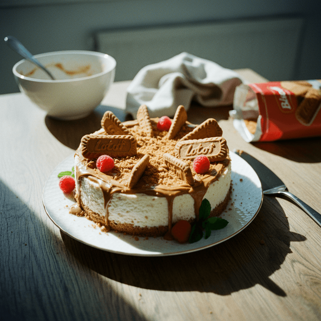 Nepečený lotuskový cheesecake