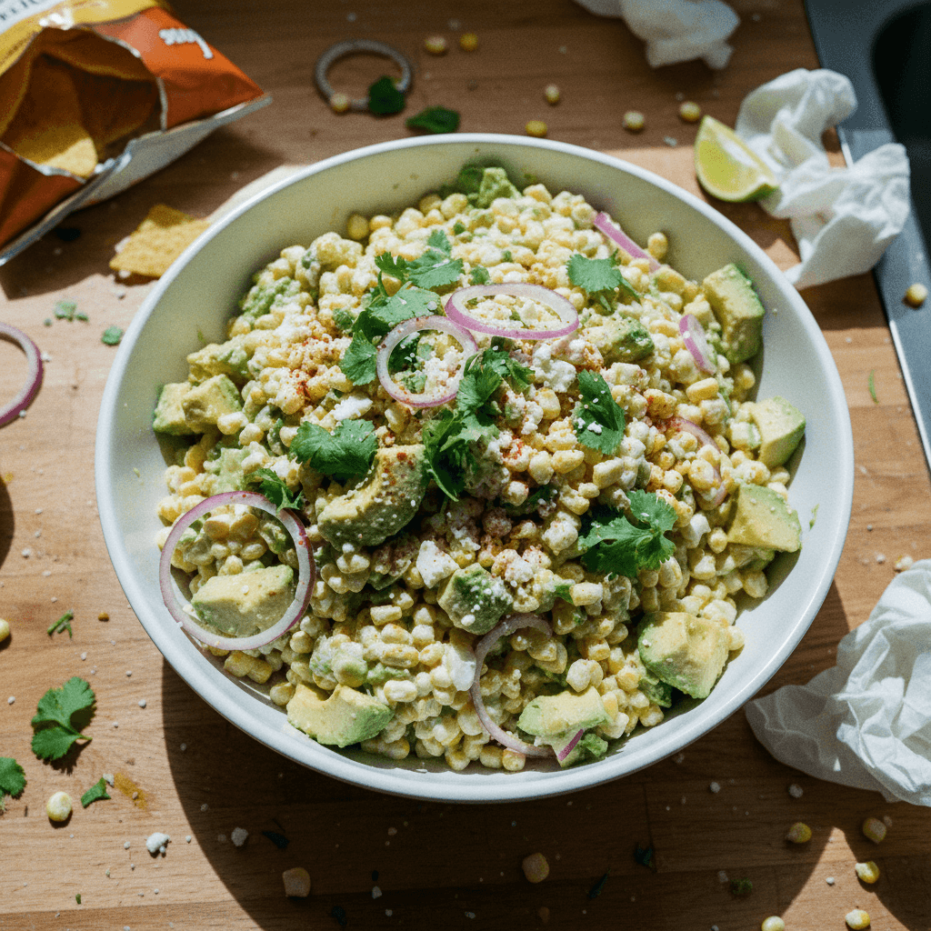 Creamy Corn and Avocado Salad
