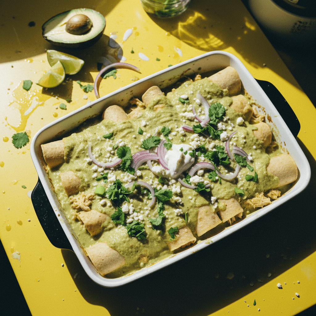 Enchiladas Suizas (Swiss Enchiladas)