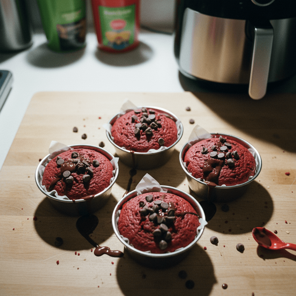 Red Velvet Butter Cake in a Katori