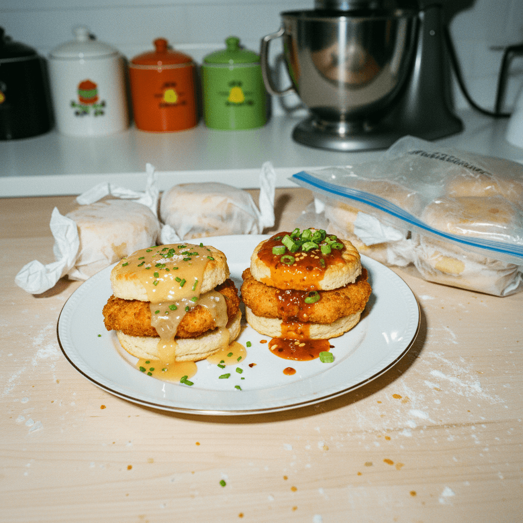 Freezer-Door Honey Butter Chicken Biscuits