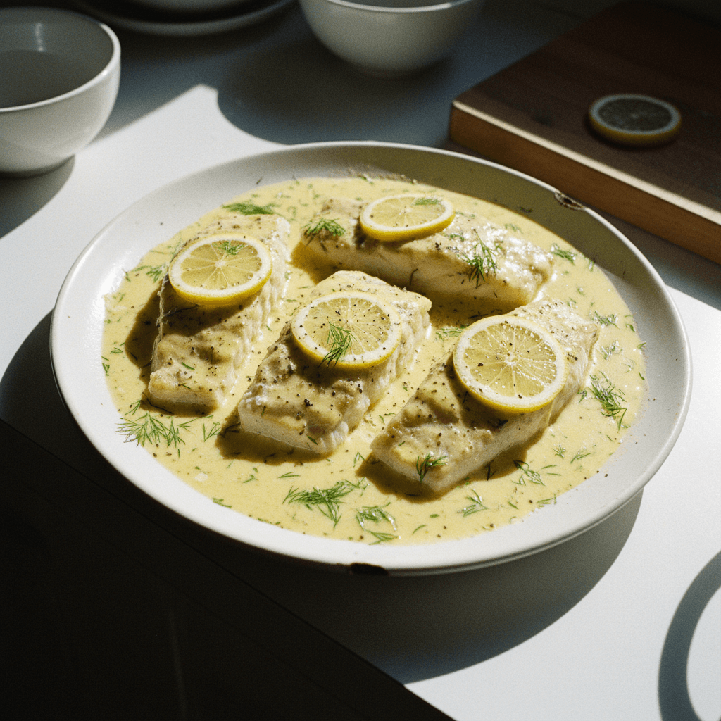 سمك فيليه بصوص الليمون