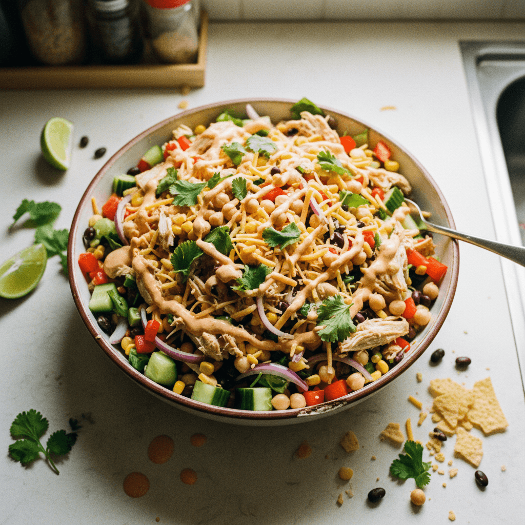 Southwest Shredded Chicken Salad
