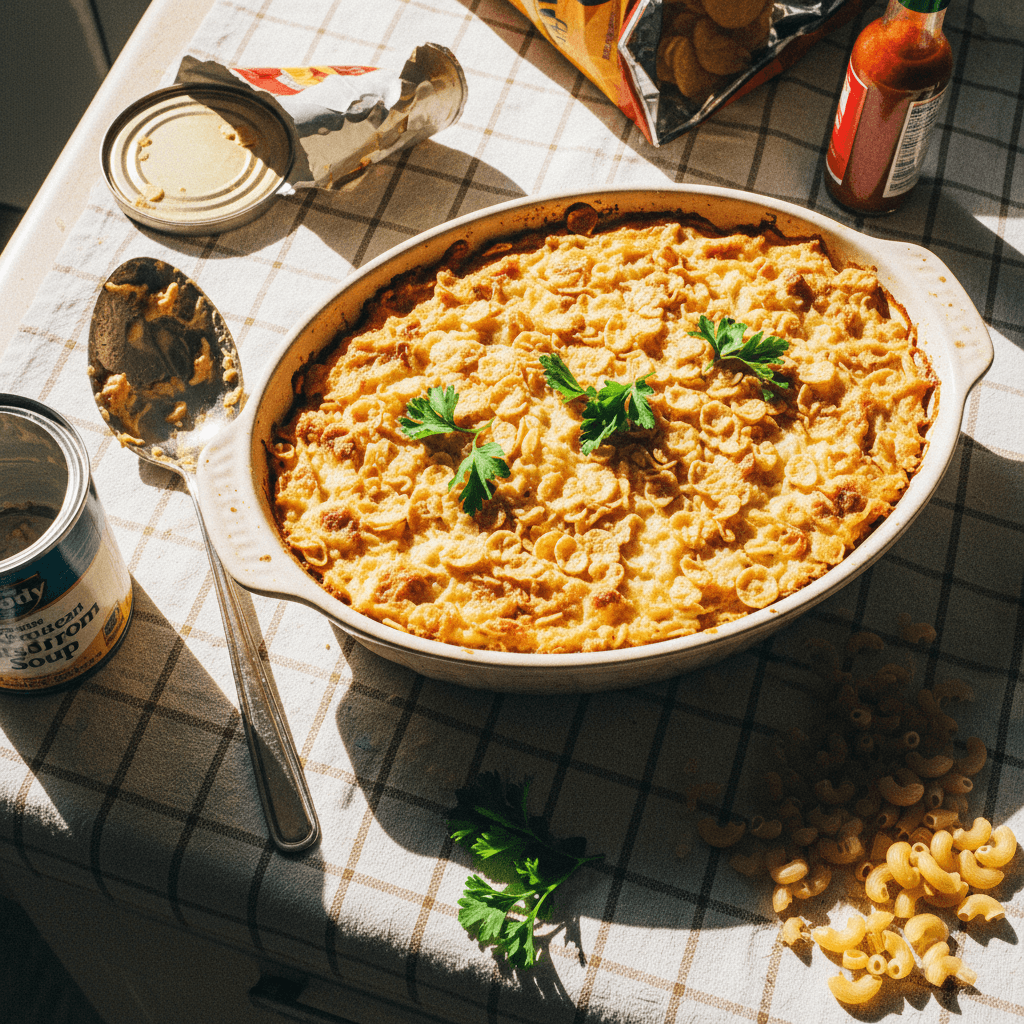 Tuna Noodle Casserole with Pantry Staples