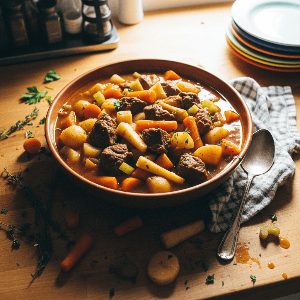 Hearty Beef Stew with Root Vegetables