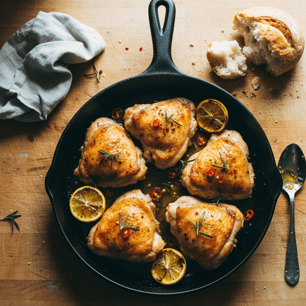 Crispy Baked Chicken Thighs