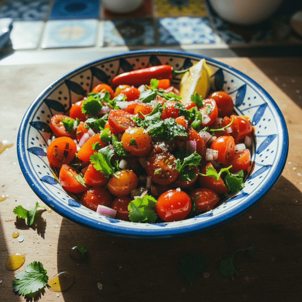 My Moroccan Mom's Tomato Salad