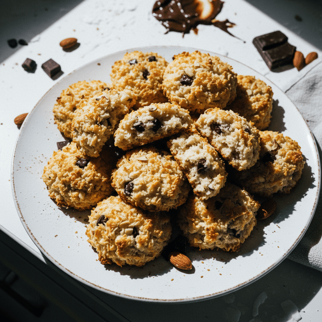 5-Ingredient Almond Joy Coconut Macaroon Cookies