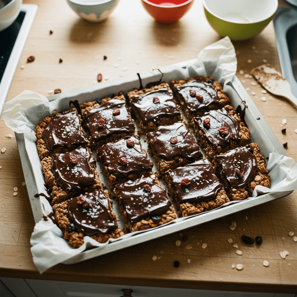 Chewy Chocolate Granola Bars