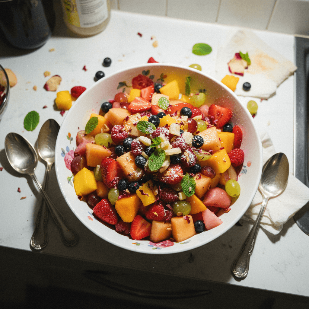 Rosewater Fruit Salad