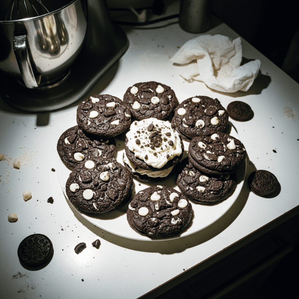 Oreo Cookies with Cream Cheese Frosting