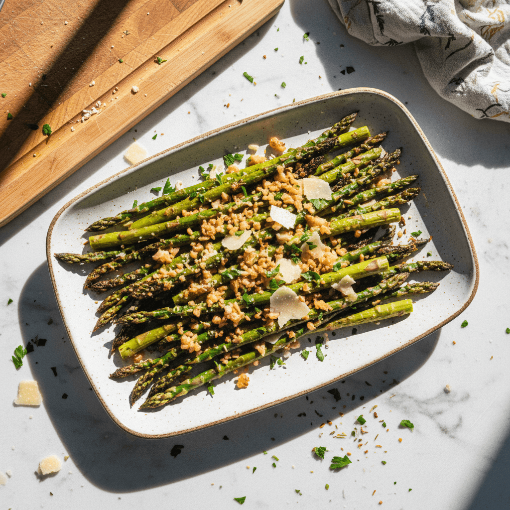 Garlic Parmesan Roasted Asparagus