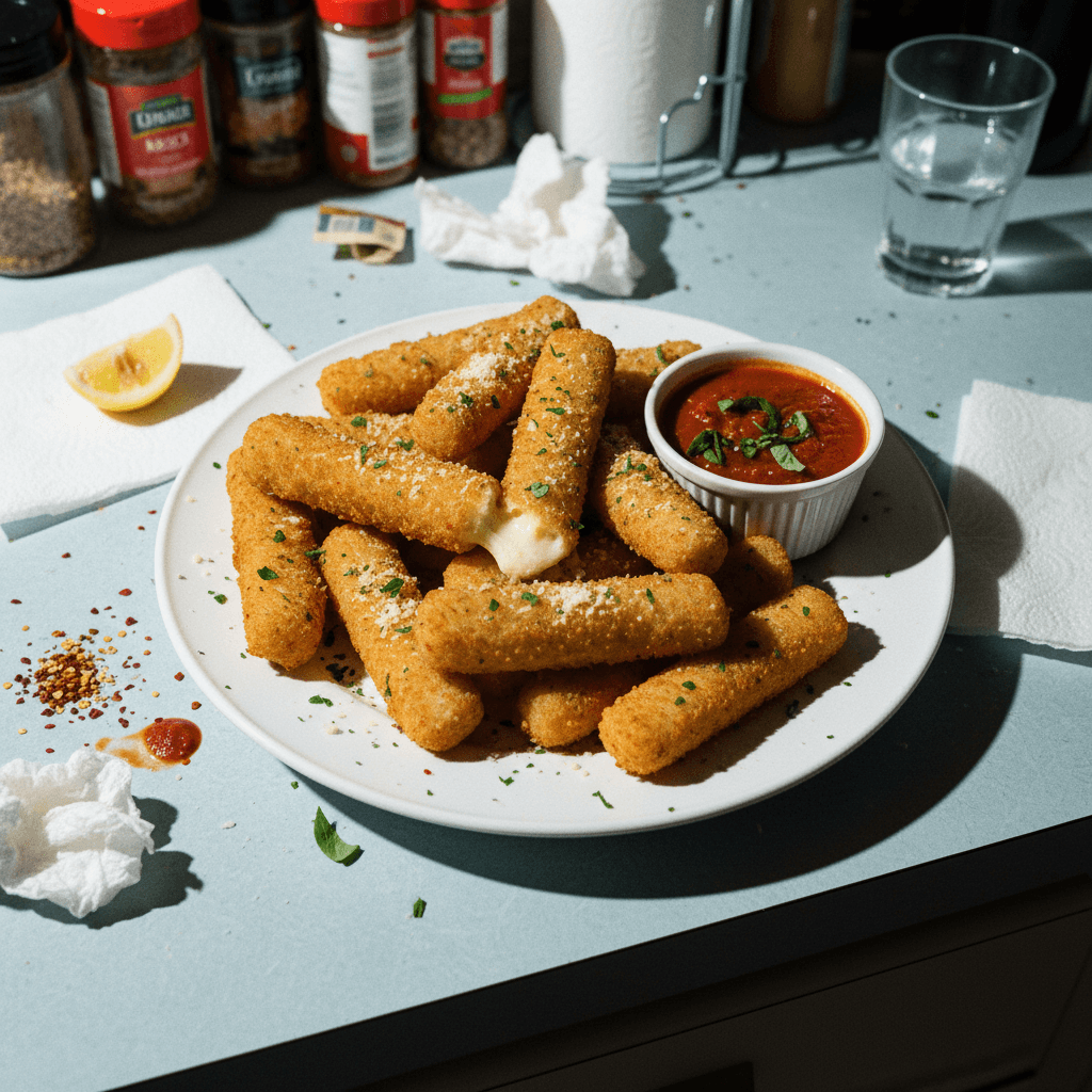 Crispy Panko Mozzarella Sticks