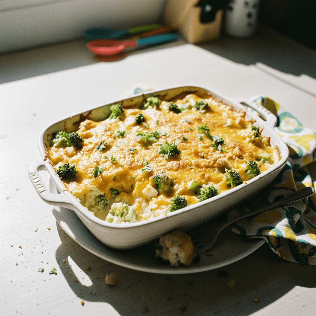 Broccoli and Cheddar Bake