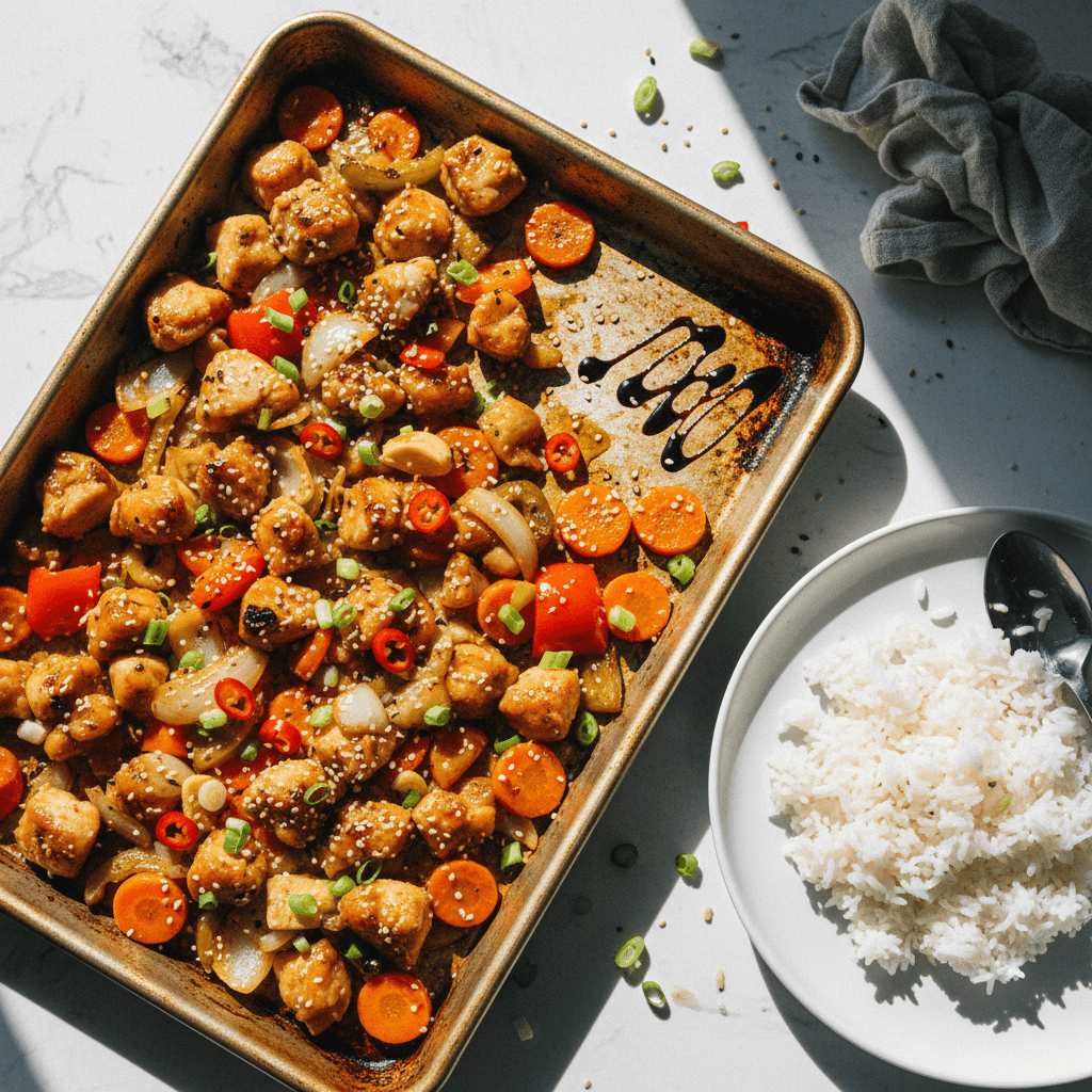 Honey Soy Chicken Traybake