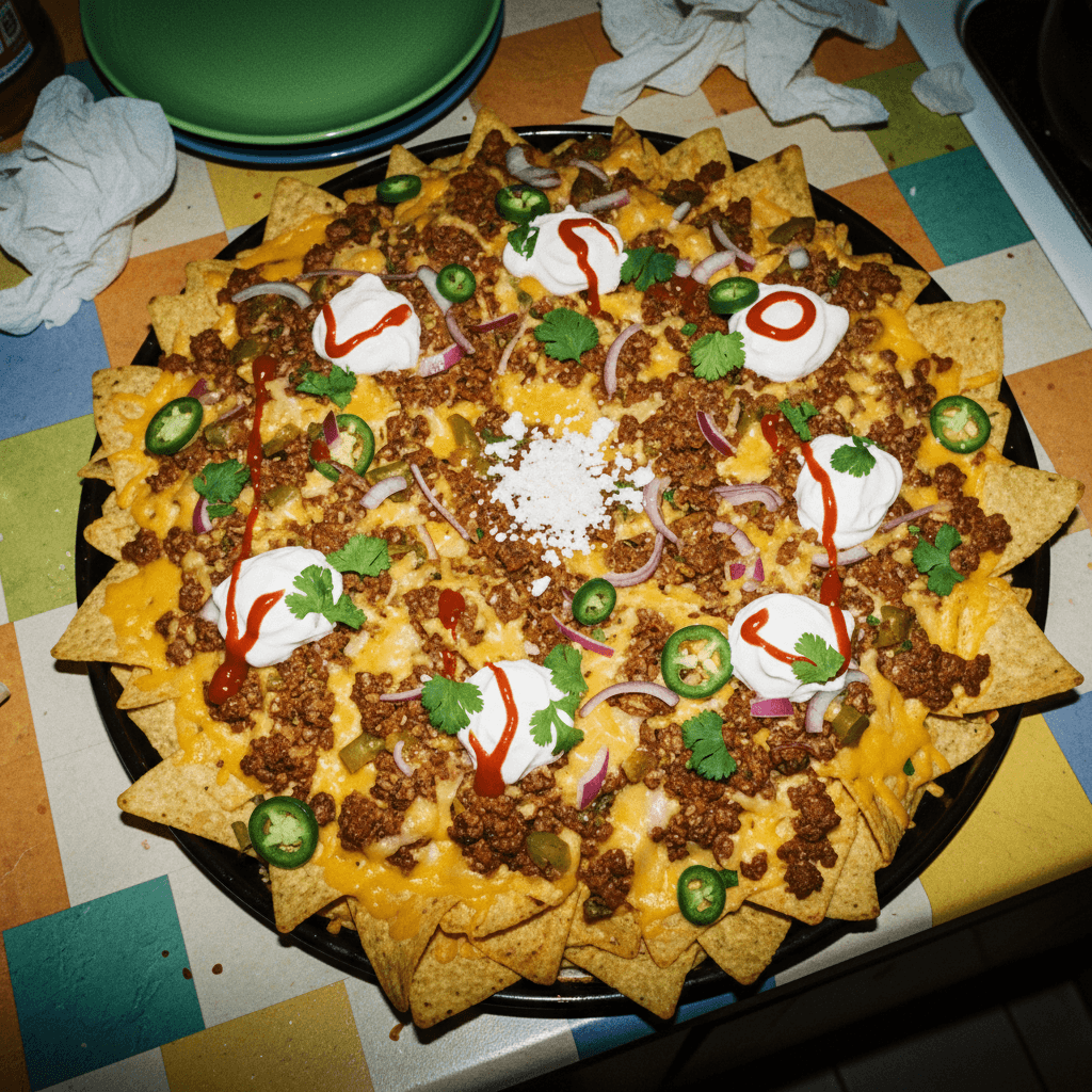 Healthy-ish Nachos with Seasoned Ground Beef