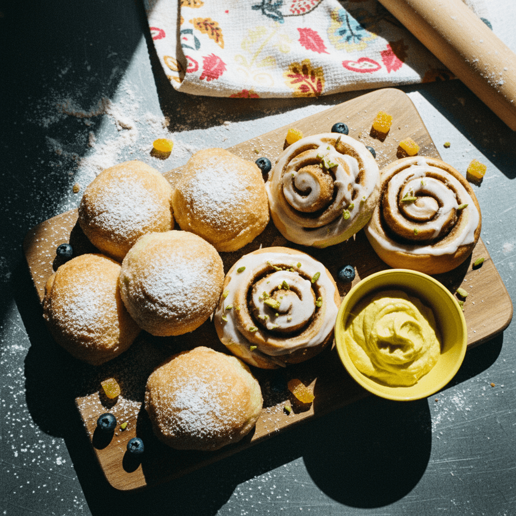 Fluffy Dough without Yeast (for Buns/Doughnuts)